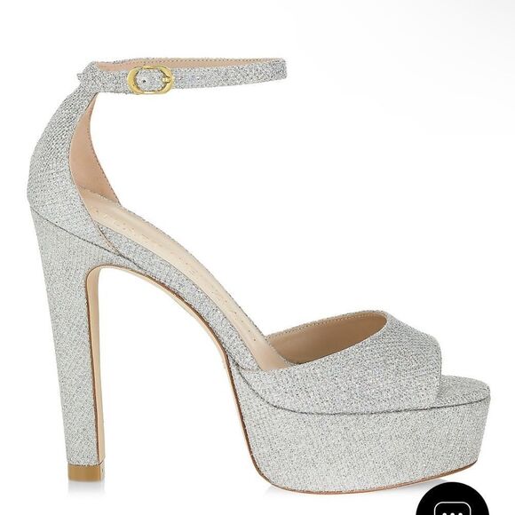 525.00 NIB Stuart Weitzman
Discoplatform Shimmery High-Heel Shoes 👠 37 - Picture 1 of 6